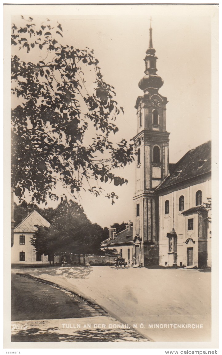 AK - NÖ - Tulln - Ortsansicht - Mit Minoritenkirche - 1955 - Tulln