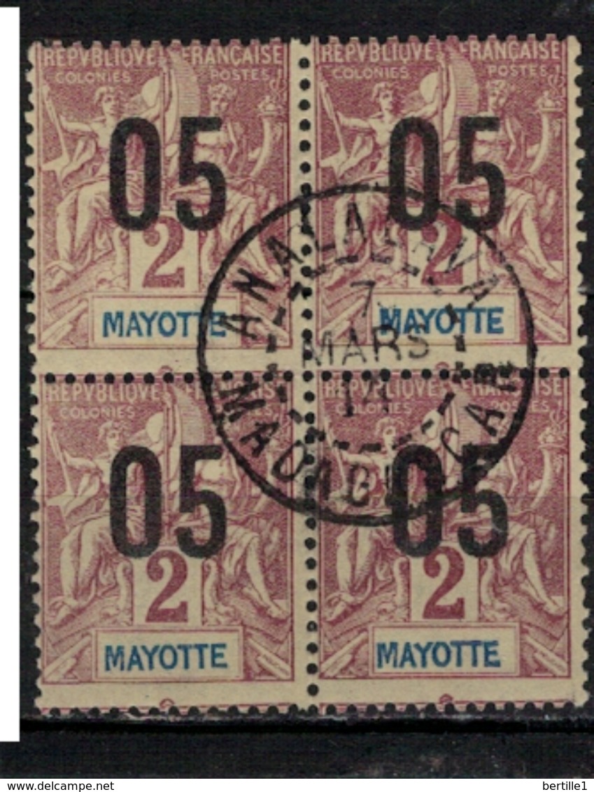 MAYOTTE     N°  YVERT     21   X  4    ( 1 )     OBLITERE       ( O   3/01 ) - Usados