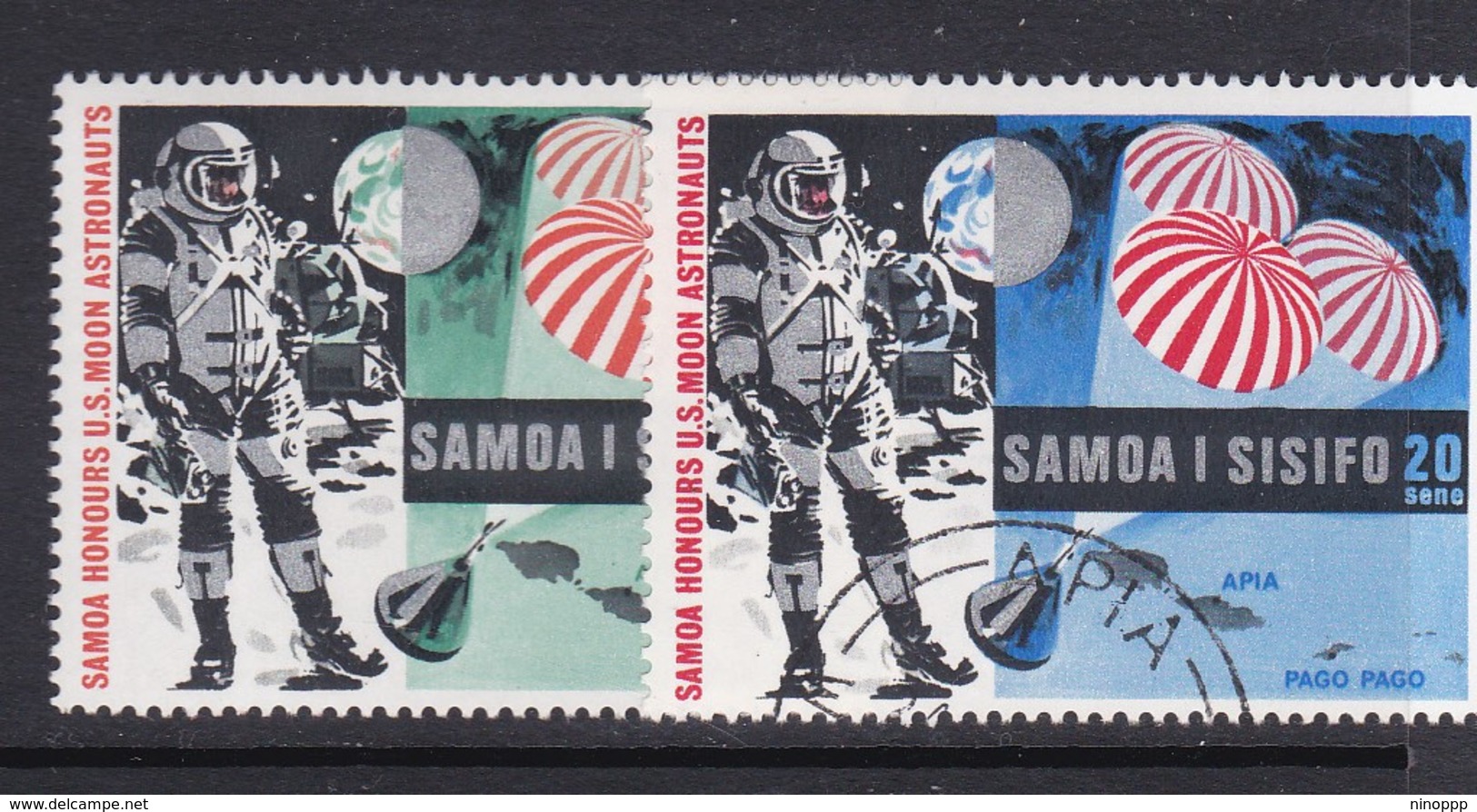 Samoa SG 330-331 1969 Moonlanding,used - Samoa