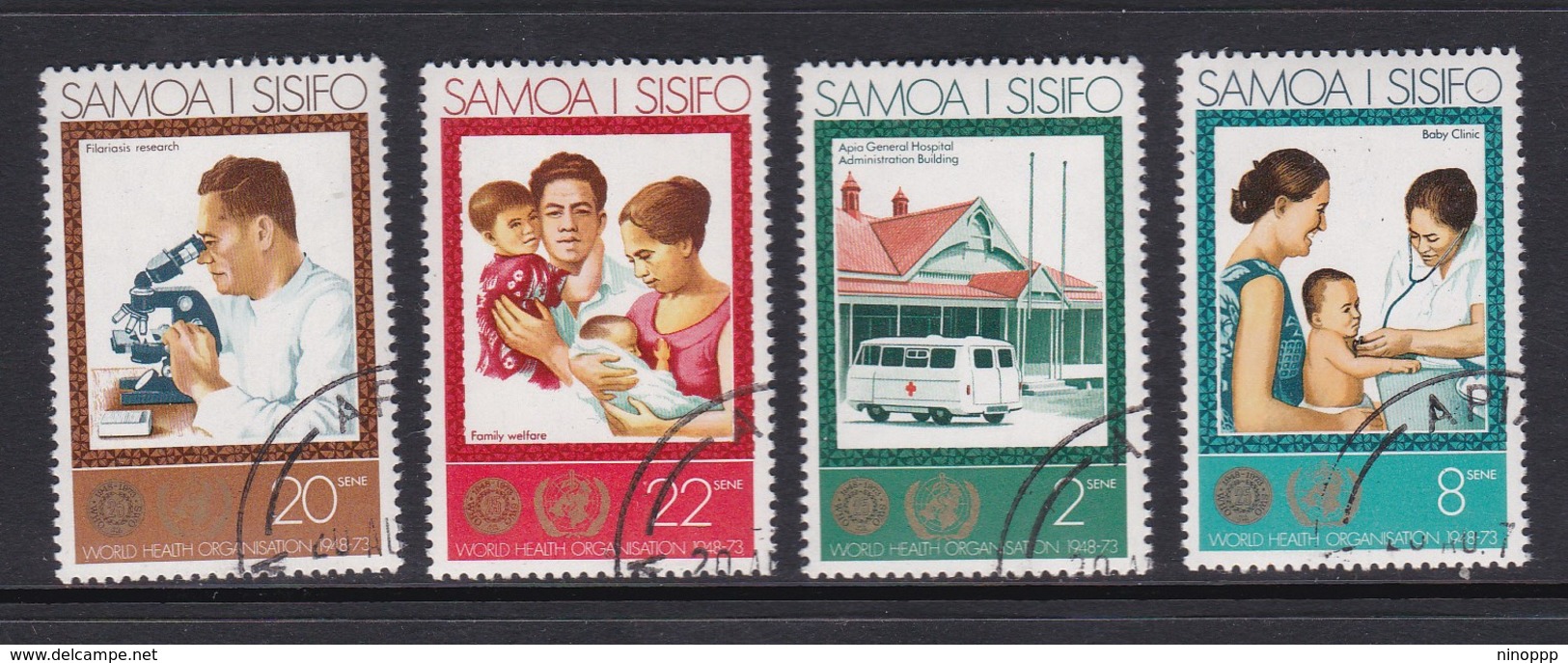 Samoa SG 413-416 1973 25th Anniversary Of W.H.O. Used - Samoa