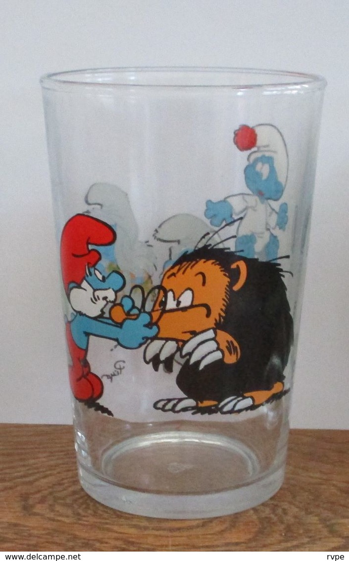 Ancien Verre à Moutarde  SCHTROUMPFS  1991 - Autres & Non Classés