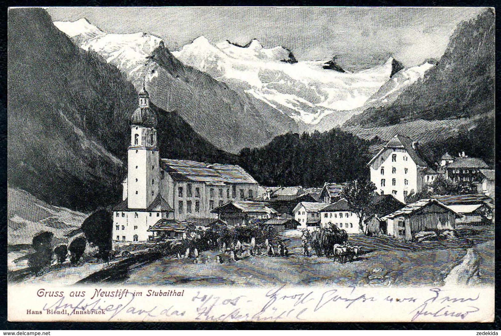 B2719 - Neustift Im Stubaital - Hans Biendl - Gel 1905 Nach Magdeburg - Neustift Im Stubaital