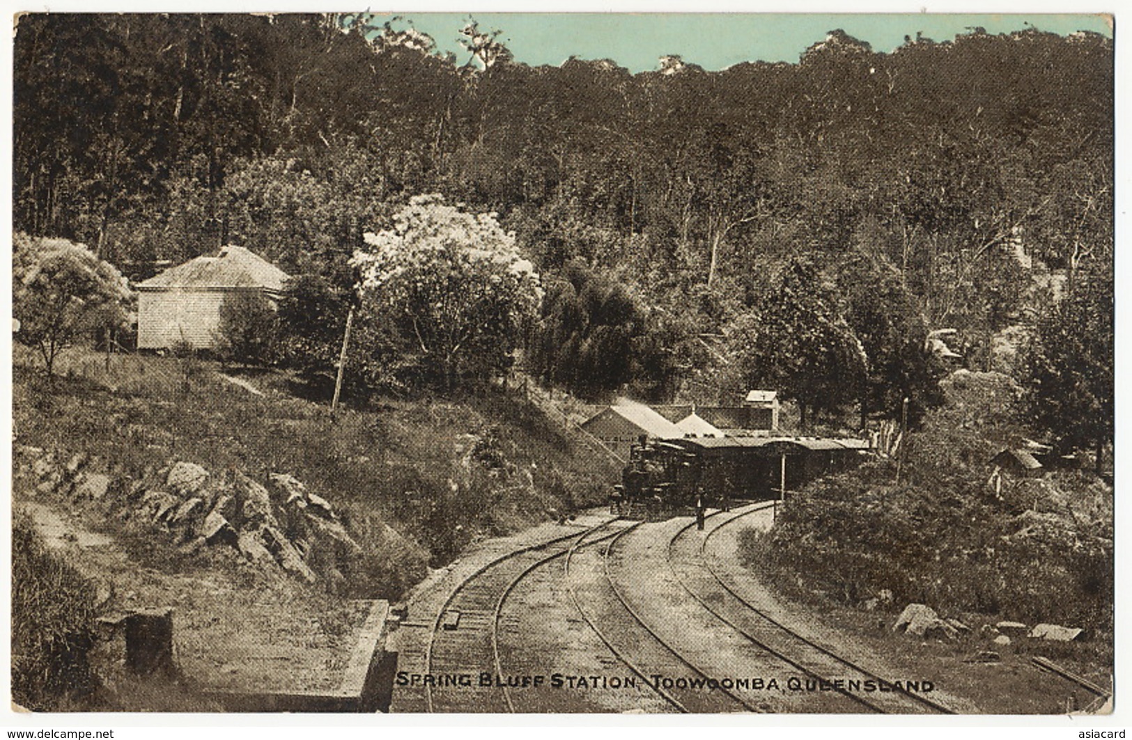 Spring Bluff Station Towoomba P. Used And Taxed 2 Cents To Windsted Connecticut Train - Towoomba / Darling Downs