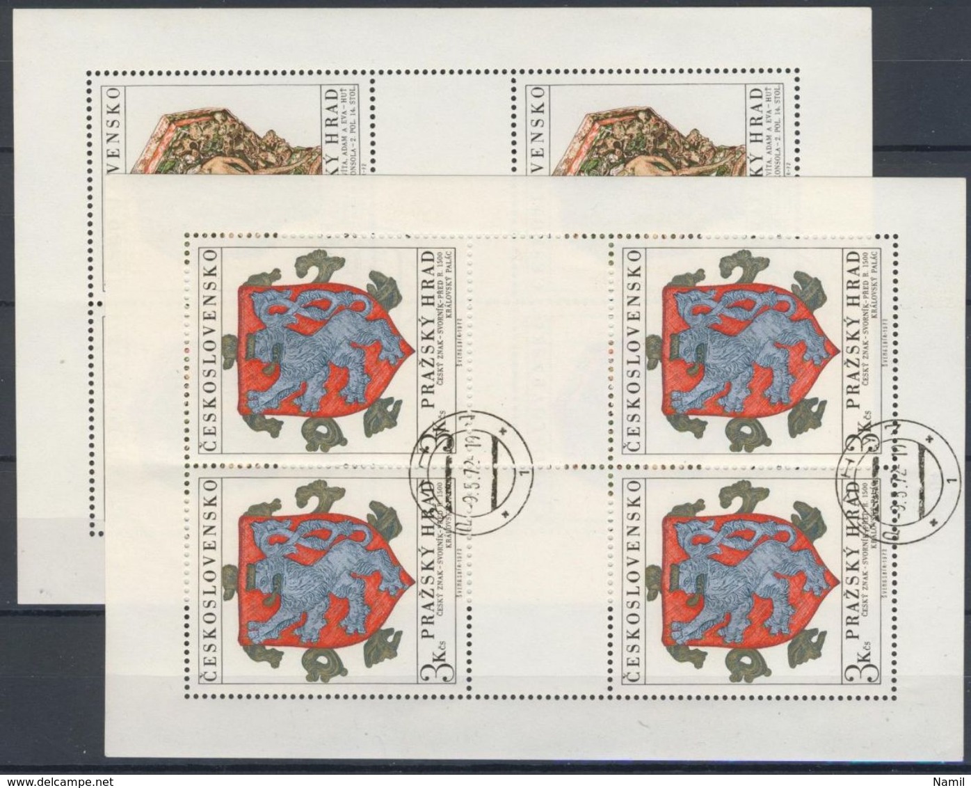 Tchécoslovaquie 1972 Mi 2071-2 Klb. (Yv 1915-6) Les Feuillets, Obliteré - Gebruikt