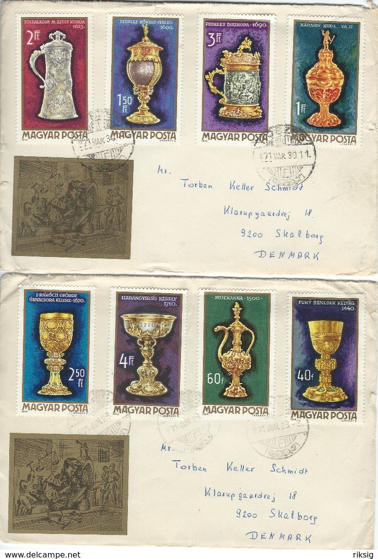 Goldsmiths`Craft. Hungary.  2 Covers Sent To Denmark.  # 425 # - Other & Unclassified