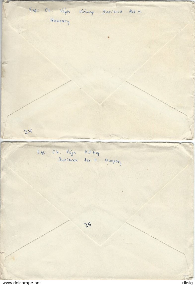 Goldsmiths`Craft. Hungary.  2 Covers Sent To Denmark.  # 425 # - Andere & Zonder Classificatie