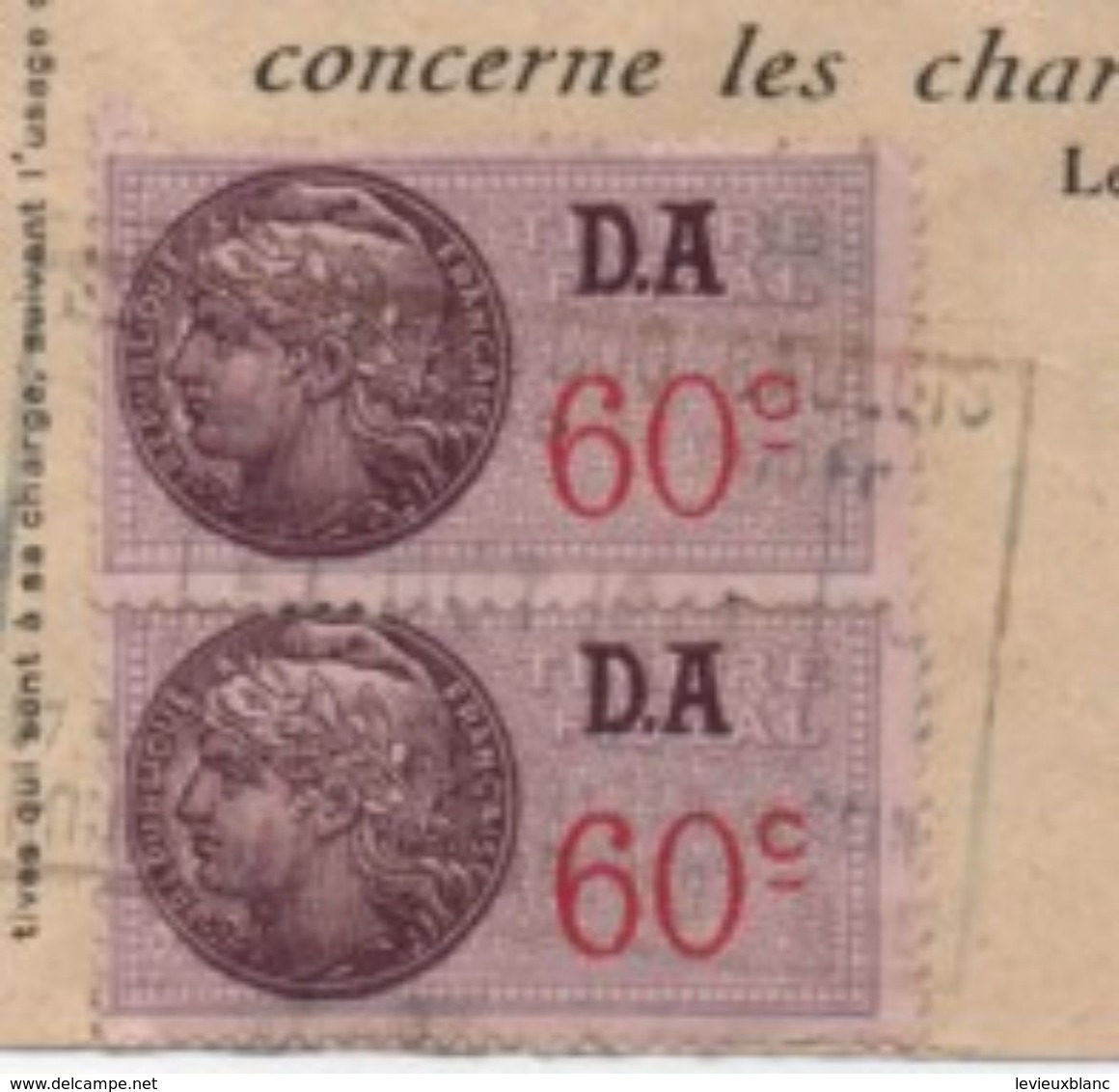 Quittance De Loyer /Reçu/Timbre Fiscal 60 C Et 60 C / Boulogne/ 1941                        QUIT4 - Unclassified