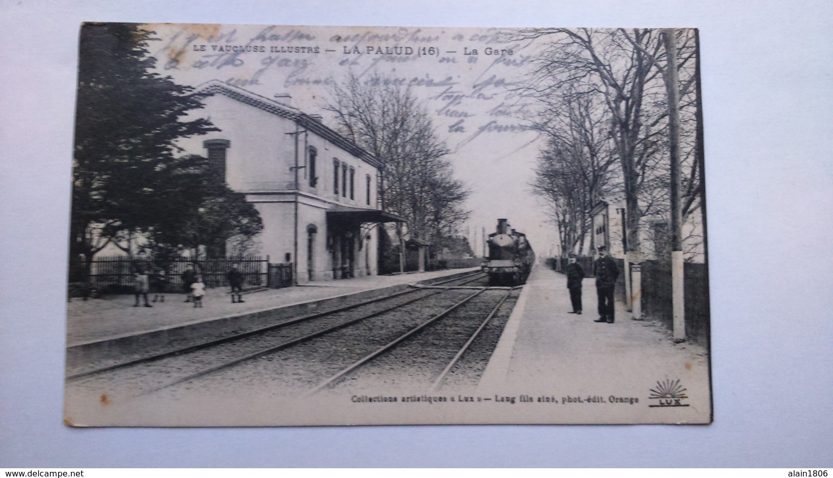 Carte Postale (B4) Ancienne De Lapalud , La Gare - Lapalud