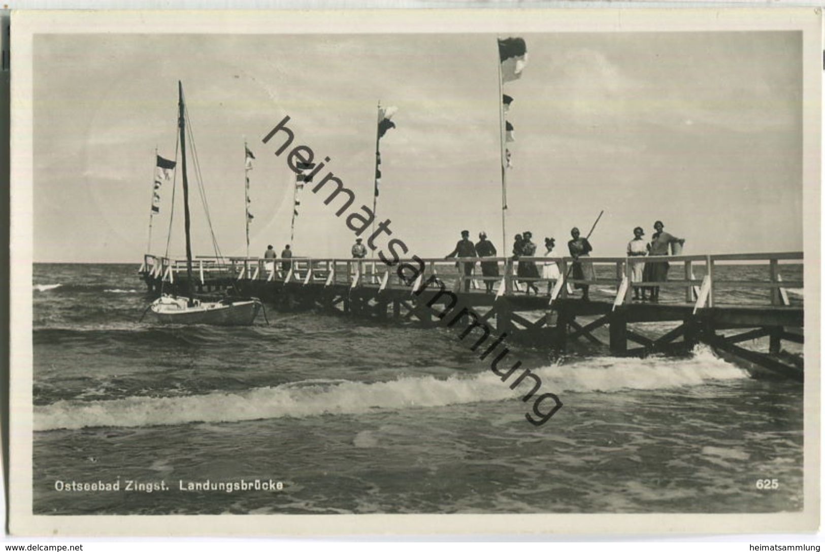 Zingst - Landungsbrücke - Foto-Ansichtskarte - Verlag H. Rubin & Co Dresden - Zingst