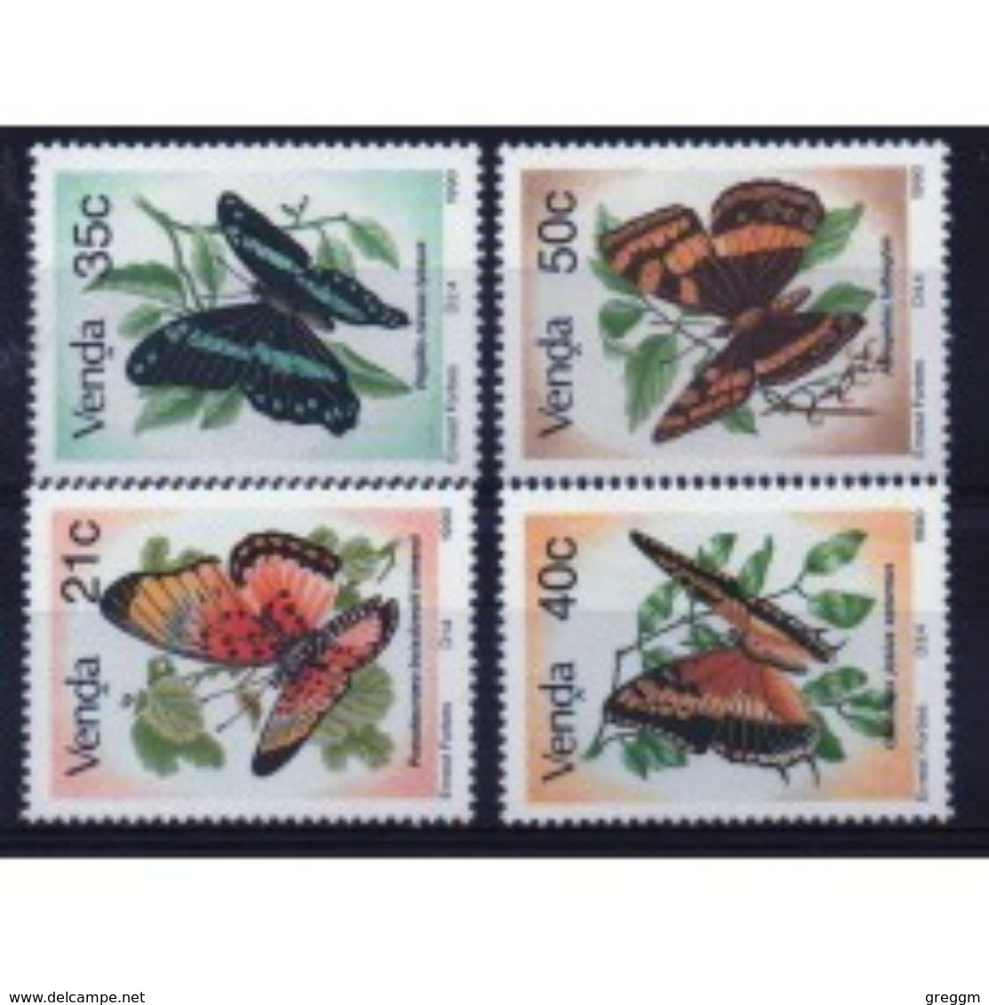 Venda Set Of Butterfly  Stamps From 1990.  This Set Is In Unmounted Mint Condition. - Venda