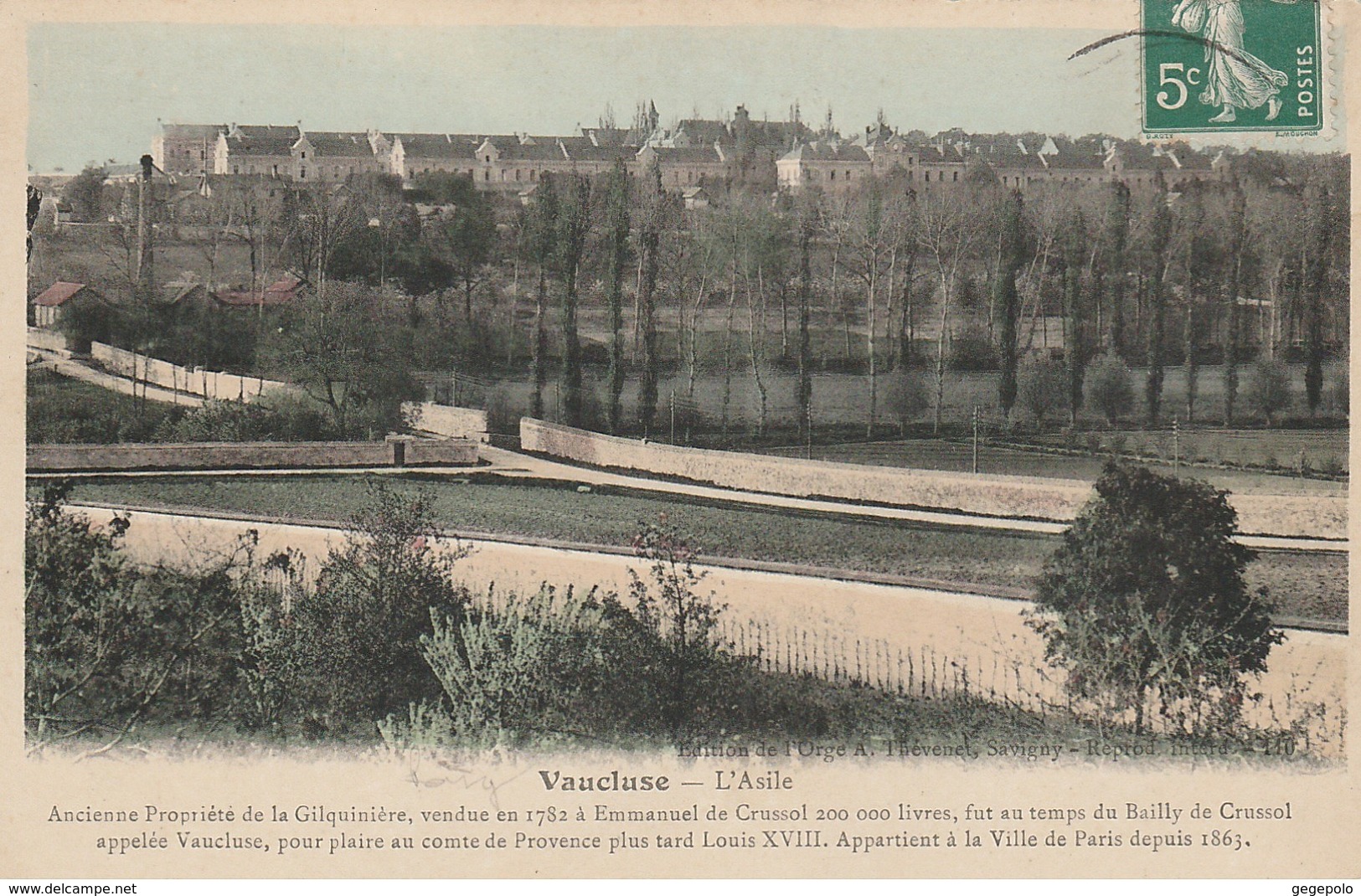 VAUCLUSE  - L'Asile - Sainte Genevieve Des Bois