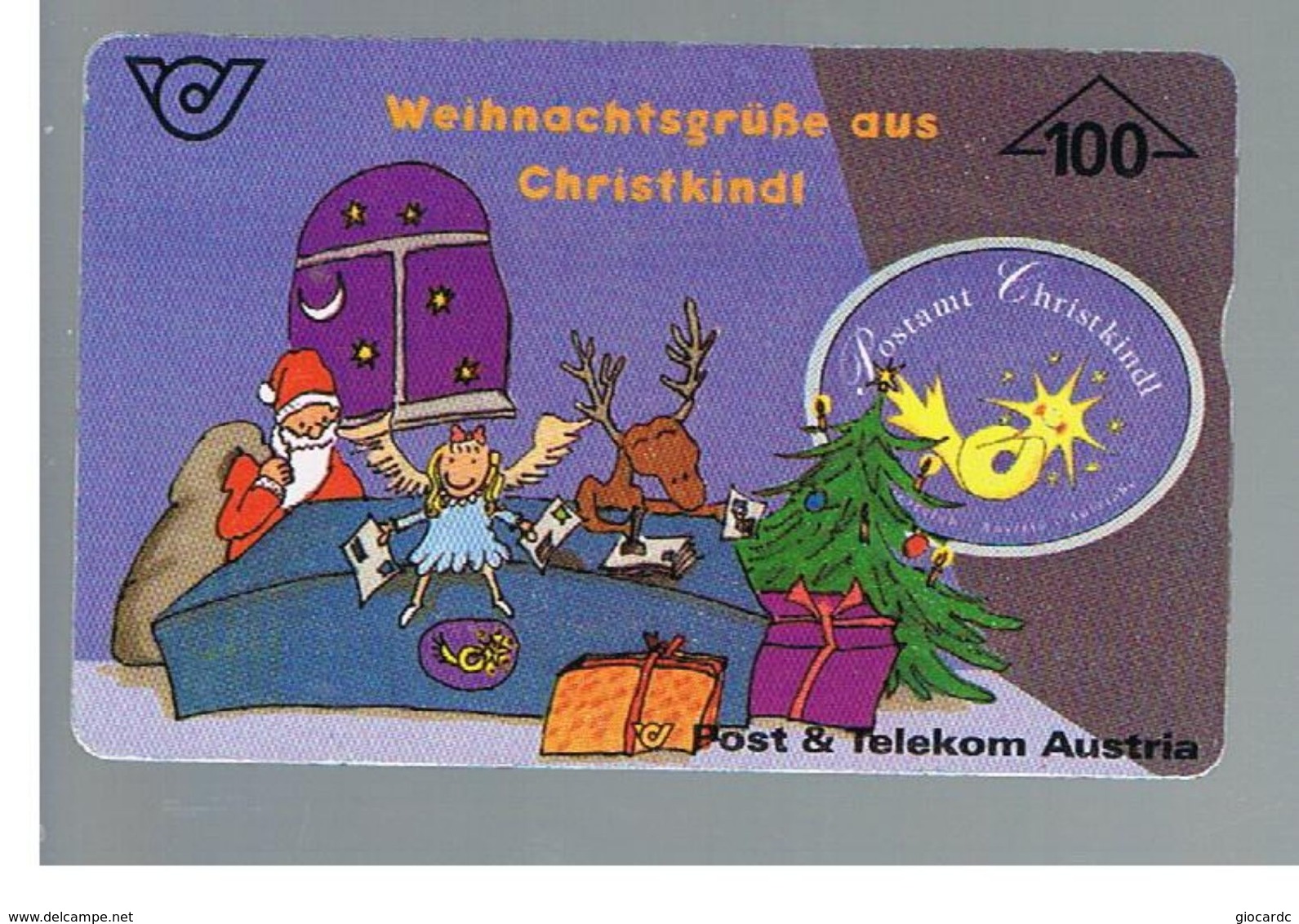 AUSTRIA - TELEKOM AUSTRIA L&G - 1996 CHRISTKINDL    -     USED - RIF. 10274 - Noel