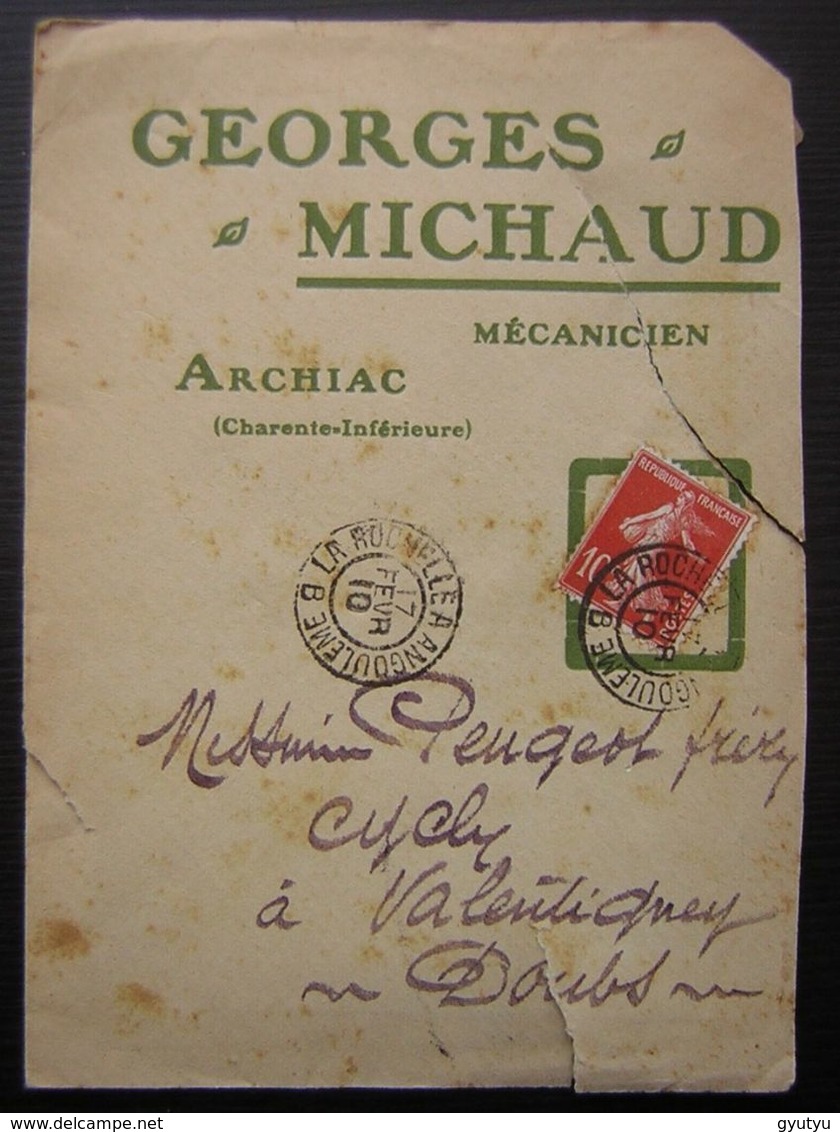 1910 Archiac (Charente Inférieure) Georges Michaud Mécanicien - 1877-1920: Période Semi Moderne