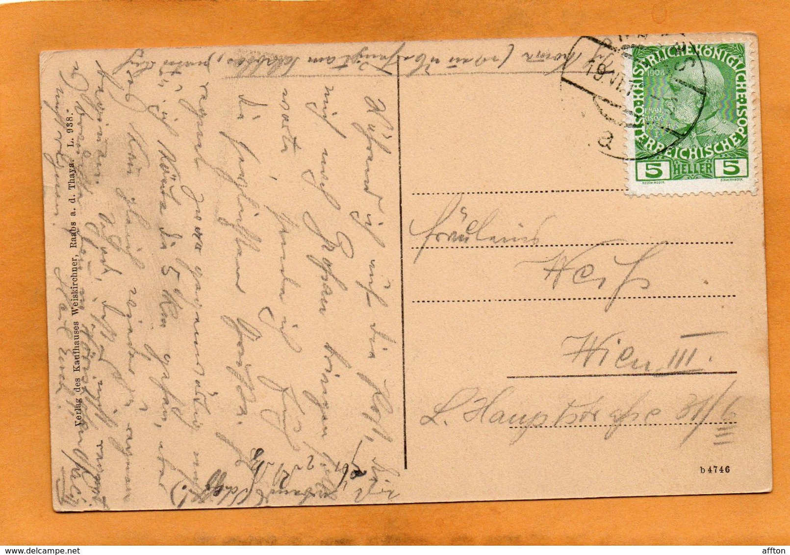 Raabs A.d. Thaya NO 1912 Postcard - Raabs An Der Thaya