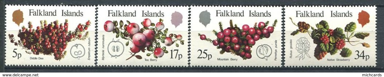 225 FALKLAND 1983 - Yvert 395/98 - Fruit Rouge - Neuf **(MNH) Sans Trace De Charniere - Falkland Islands