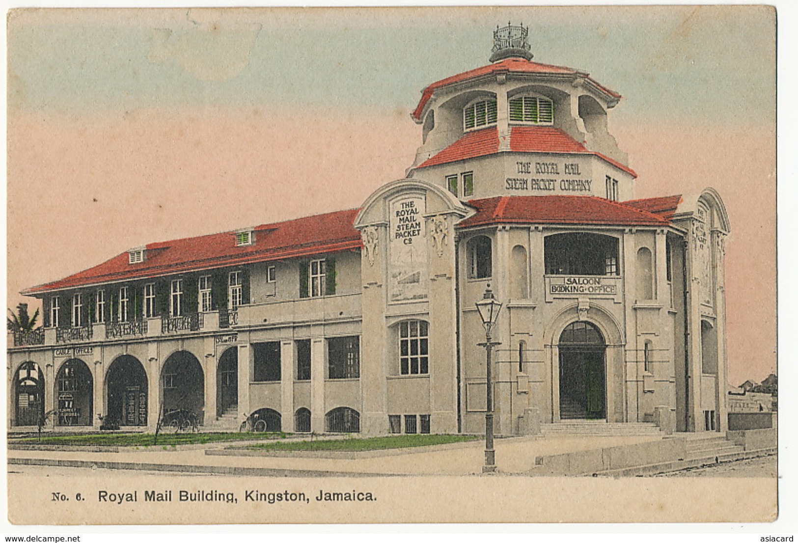 Royal Mail Building Kingston Jamaica Hand Colored - Jamaïque