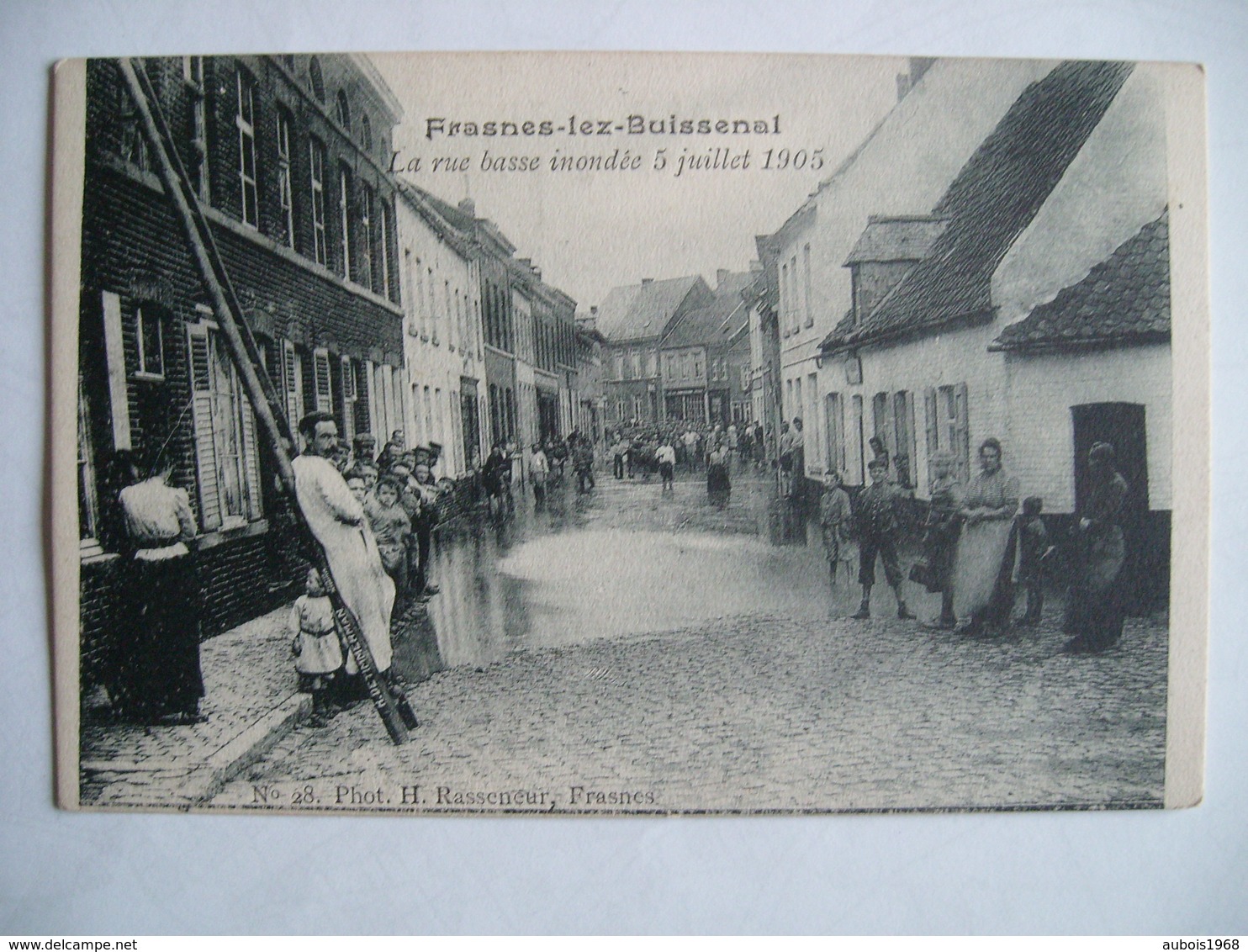 Frasnes-lez-Buissenal - La Rue Basse Inondée 5 Juillet 1905 - Frasnes-lez-Anvaing