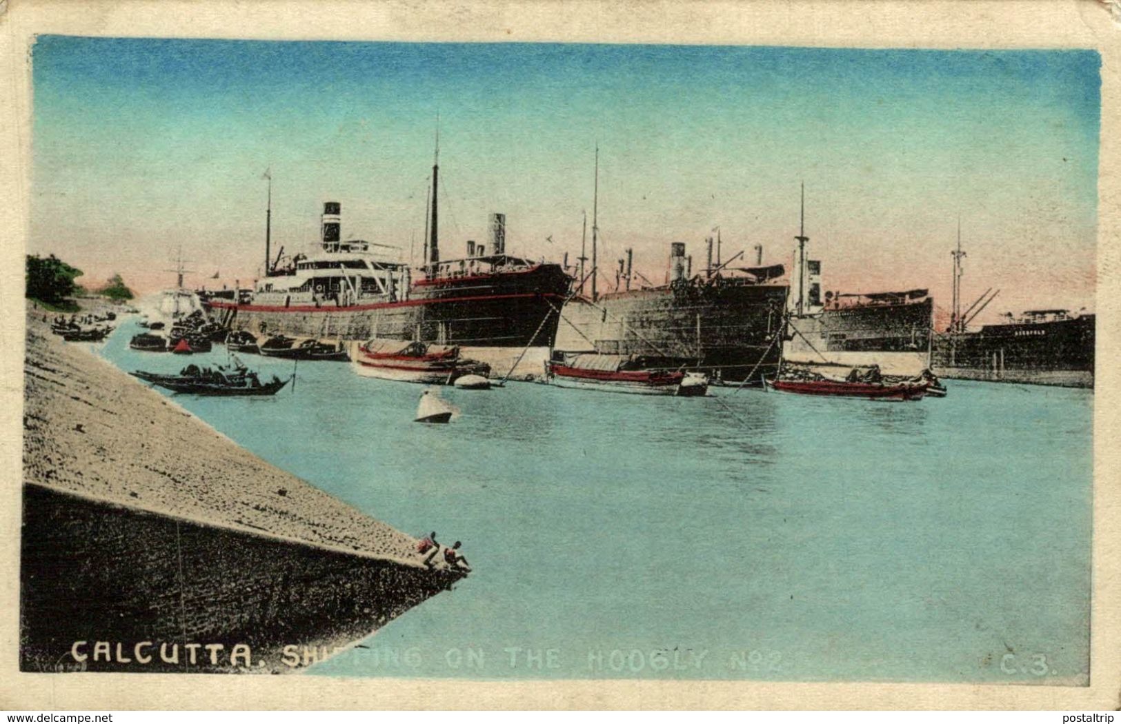 1912   Inde - CALCUTTA  SHIPPING ON THE HOOGLY INDIA  ASIA INDE INDIEN - India