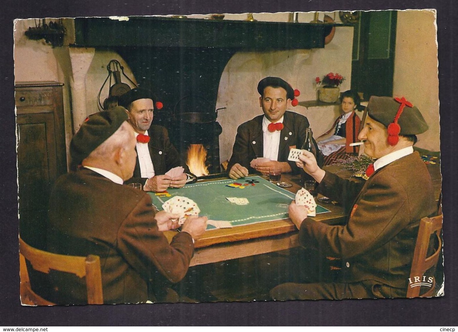 CPSM 65 - Les " Chanteurs Montagnards " De Lourdes - La Partie De Belote - TB PLAN JEU DE CARTES - Cartes à Jouer