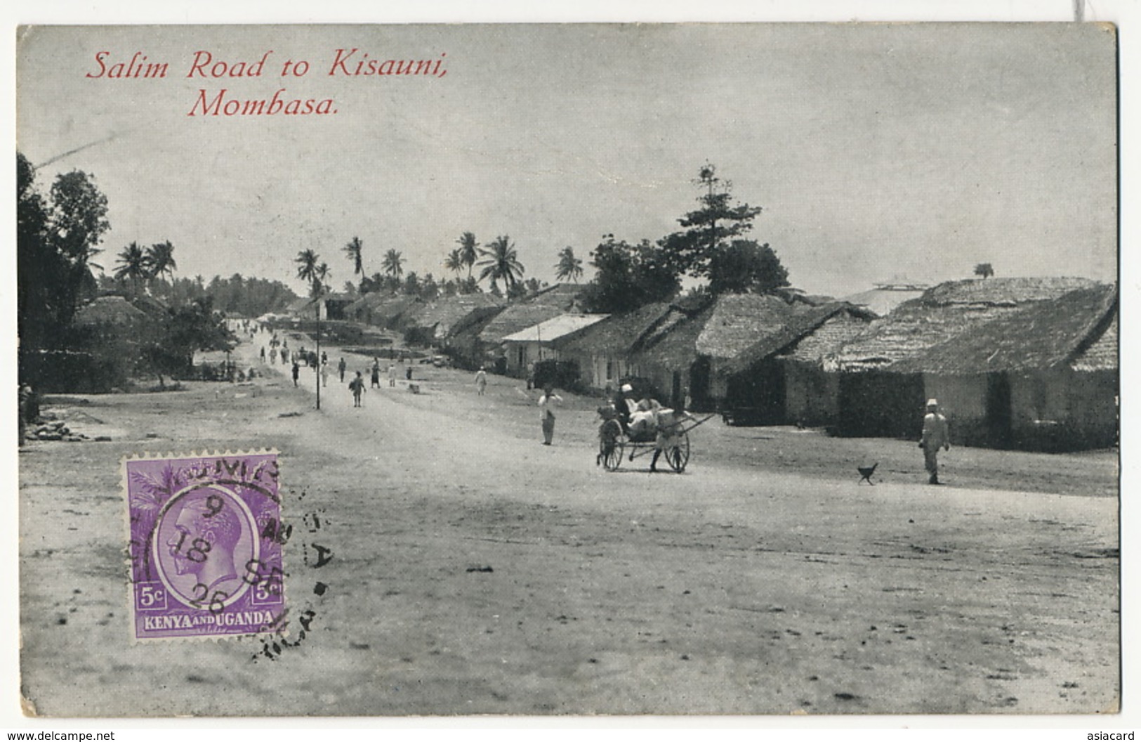 Mombasa Salim Road To Kisauni P. Used To France Postcard Club Deltiology - Kenya