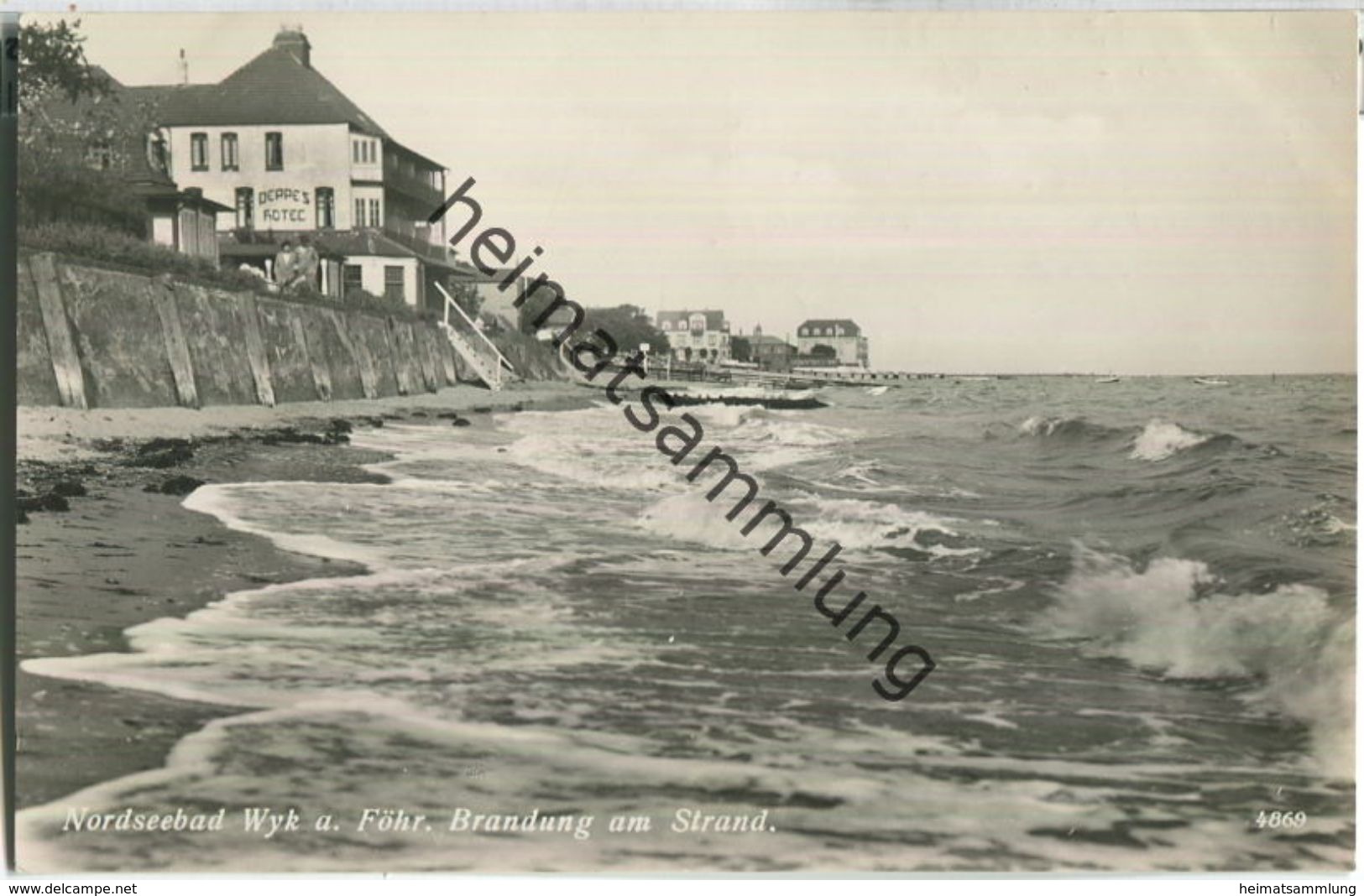 Wyk Auf Föhr - Deppe's Hotel - Foto-Ansichtskarte - Verlag Geyer & Co Breslau - Föhr