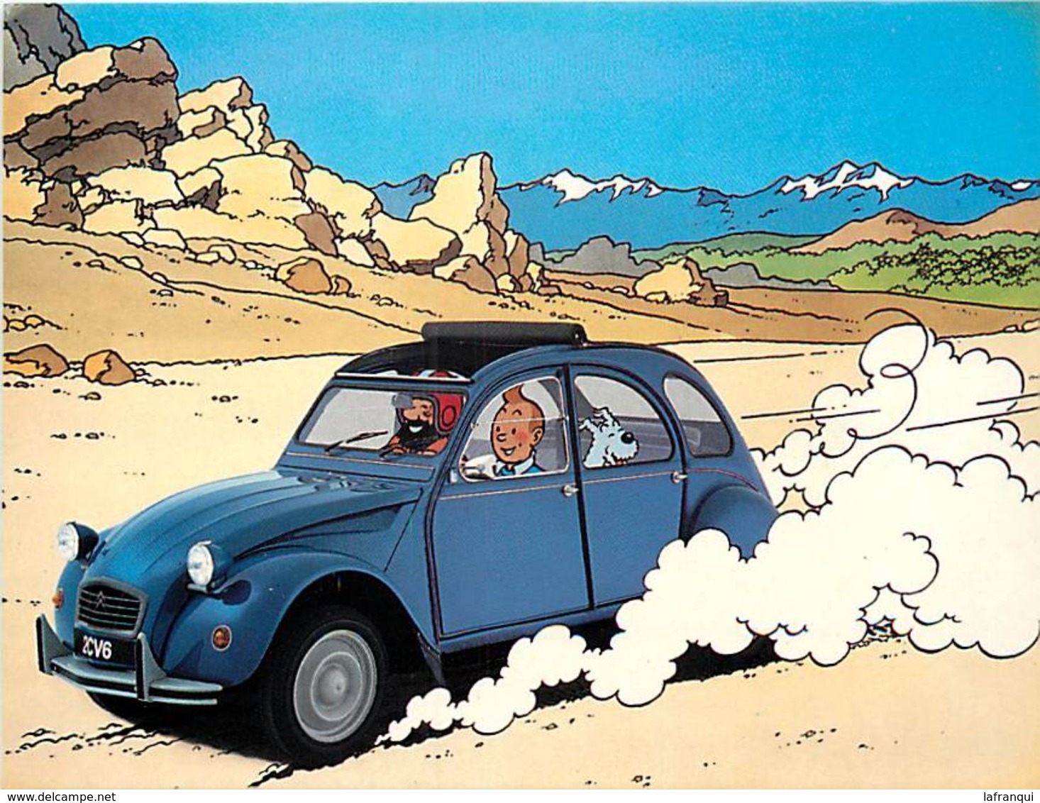 Ref W204- Illustrateurs - Illustrateur Hergé - Tintin - Publicité Voiture Automobile Citroen La Bande Déssinée  - - Hergé