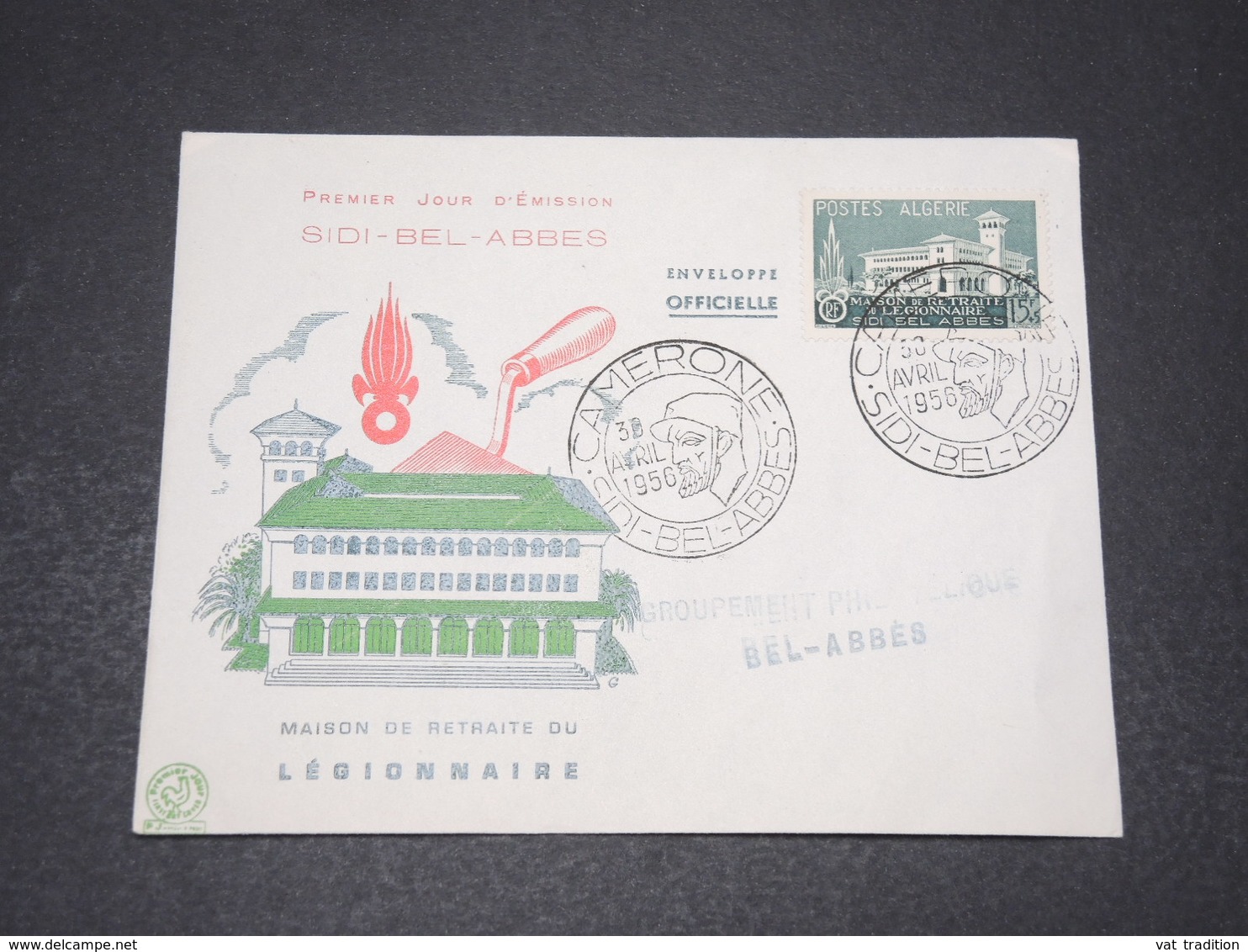 ALGÉRIE - Enveloppe FDC En 1956 , Camerone , Légion Etrangère - L 15392 - FDC