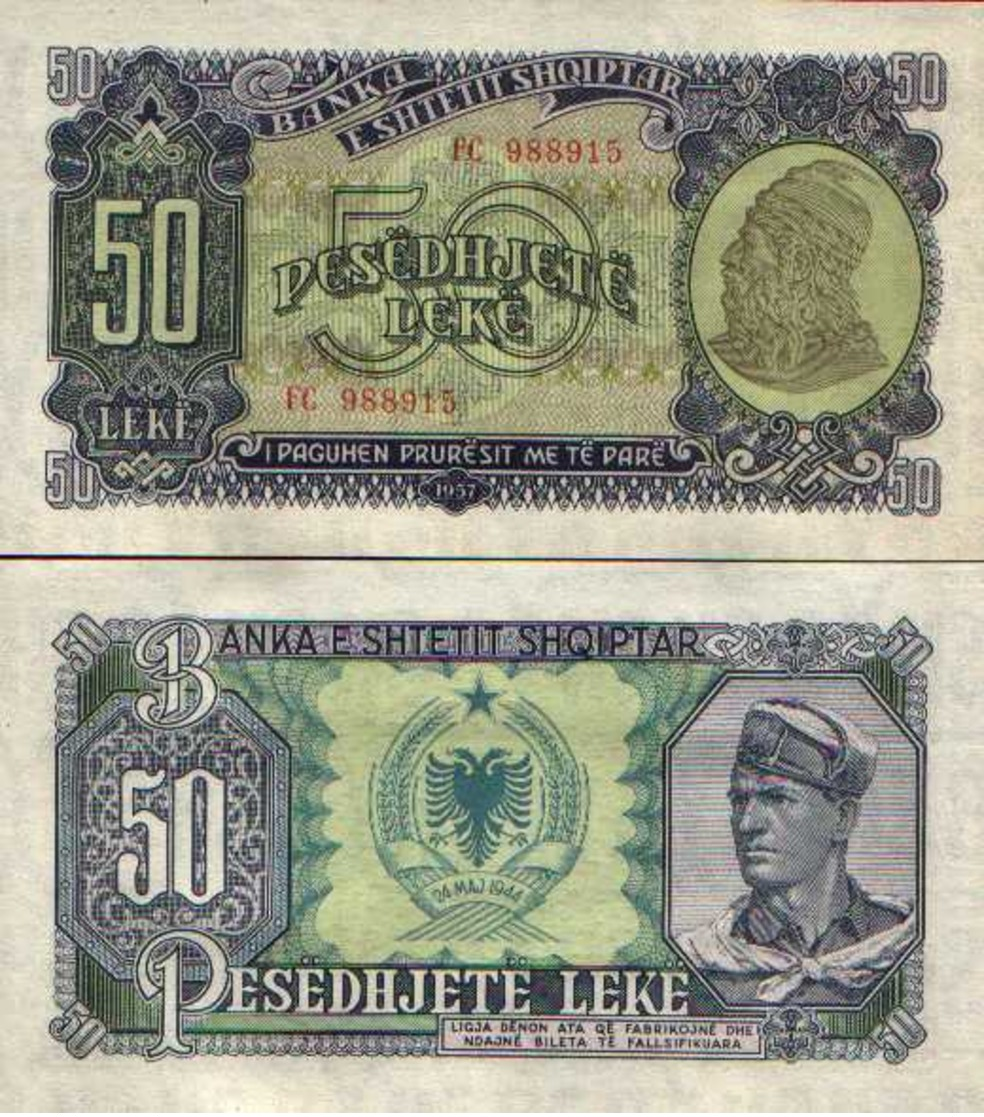 Albanie - Albania 50 LEKE 1957 - Pick 29 NEUF- UNC - Albanie