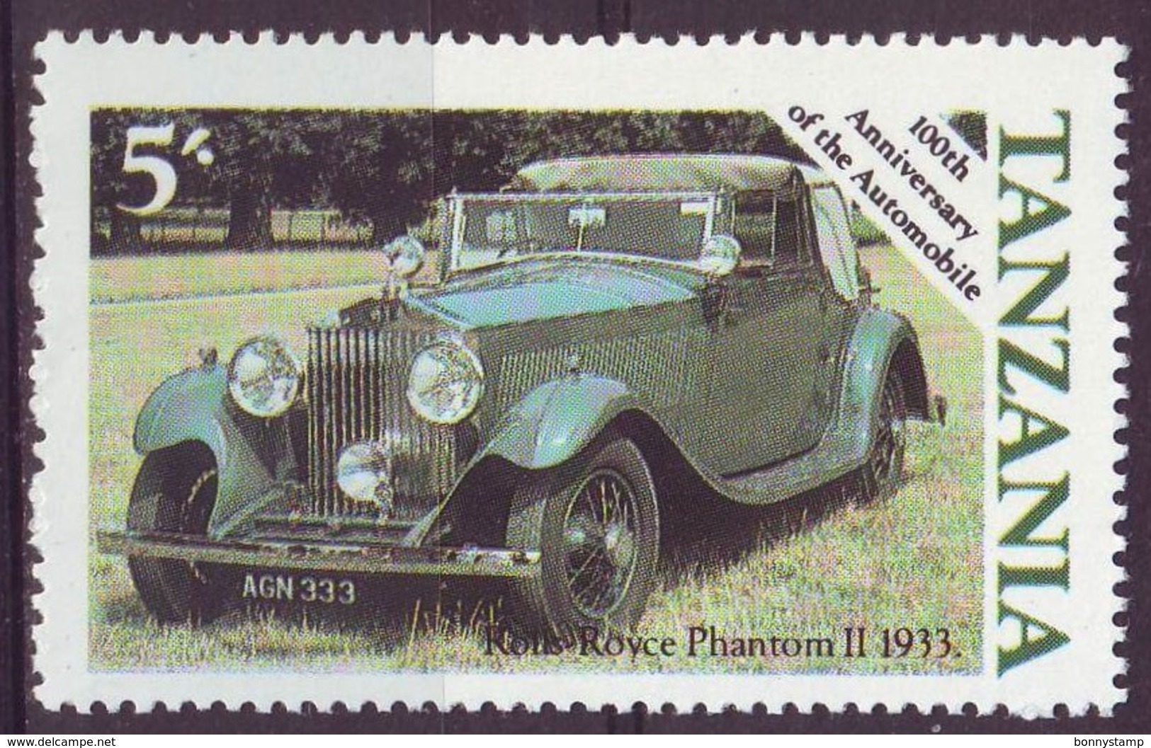 Tanzania, 1985 - 5sh Roll-Royce Phantom II - Nr.264 MNH** - Tanzania (1964-...)