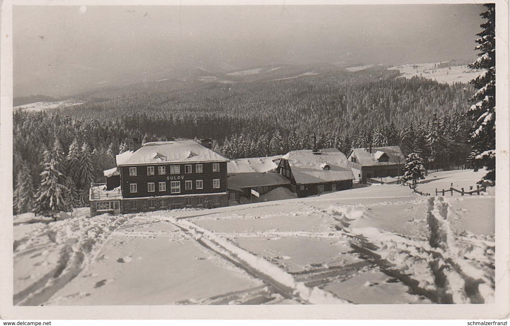 AK Schutzhütte Baude Danek Utulna U Danku Sulov Weißes Kreuz Bily Kriz Schlesische Beskiden Beskydy A Althammer Hamry - Sudeten