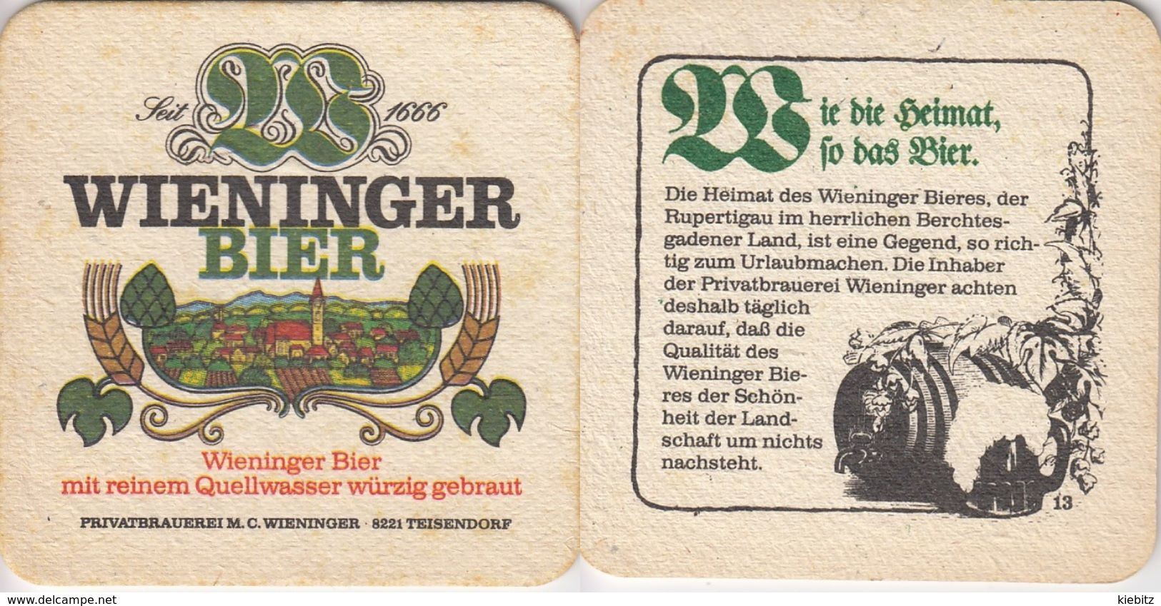 Deutschland - Wieninger Bier - Sous-bocks