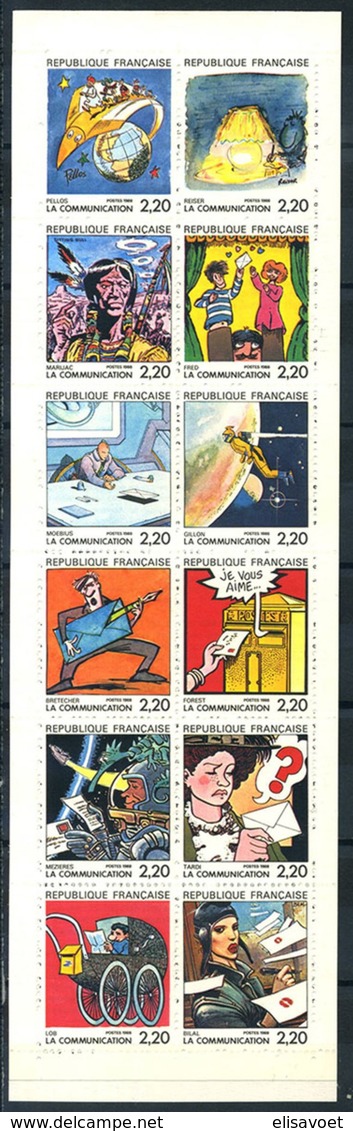 France Frankrijk 1988 Yvertn° Carnet   BC 2515 *** MNH Cote 12 Euro La Communication Bandes Dessinées - Commémoratifs