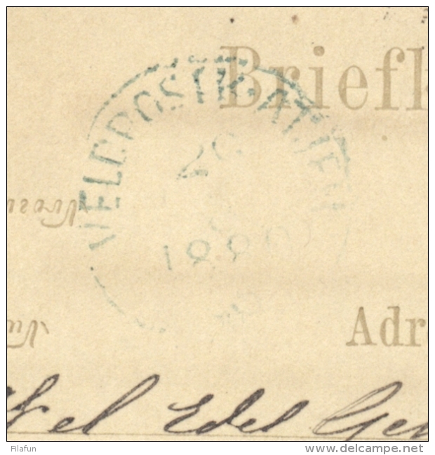 Nederlands Indië - 1880 - Briefkaart G4, Van VELDPOSTK.ATJEH En Puntstempel 66 Via Soerakarta Naar Semarang (en Verder) - Indie Olandesi