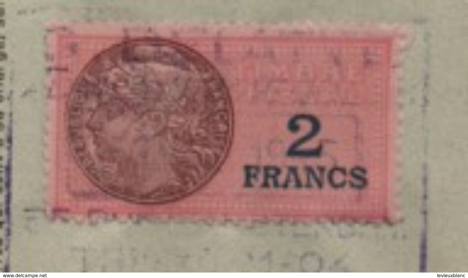 Quittance De Loyer /Reçu/Timbre Fiscal 2 Francs/ Boulogne-Billancourt/ 1945                        QUIT19 - Non Classés