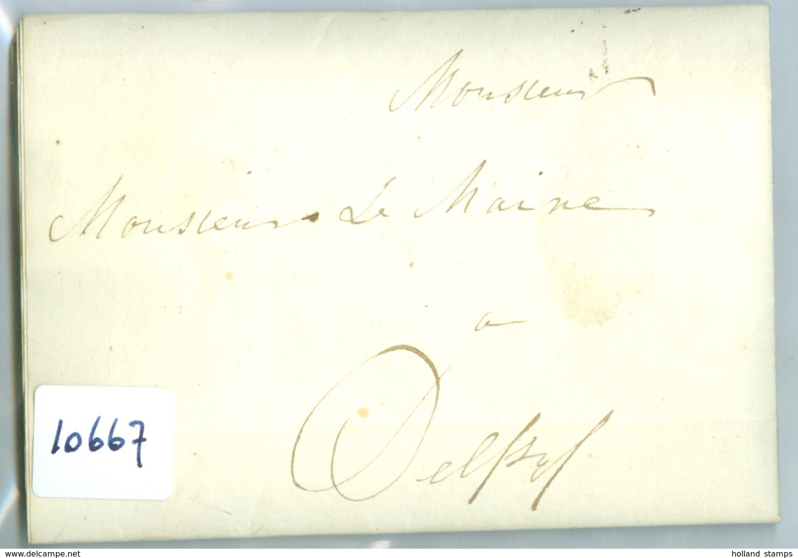 HANDGESCHREVEN BRIEF Uit 1812 Gelopen Van LOKAAL DELFZIJL Aan De BURGEMEESTER TE DELFZIJL (10.667) - ...-1852 Prephilately