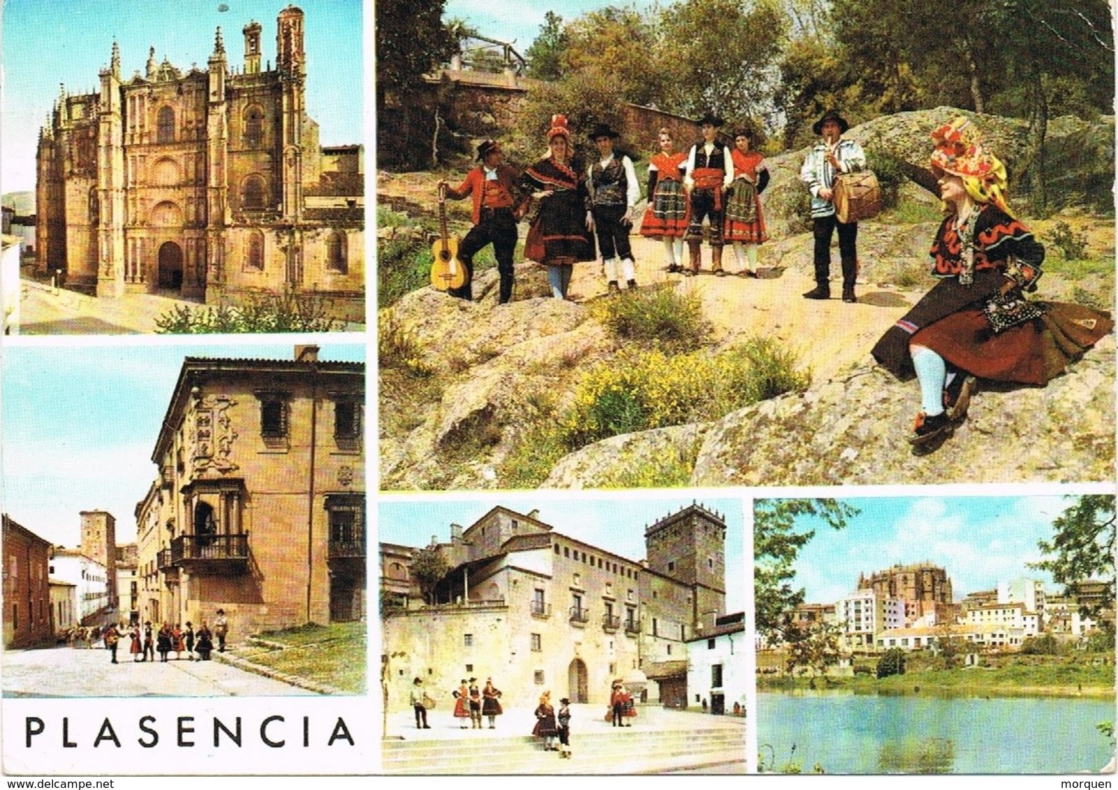 28015. Postal MADRID 1971. Viasta Varias PLASENCIA (Caceres) - Cartas & Documentos