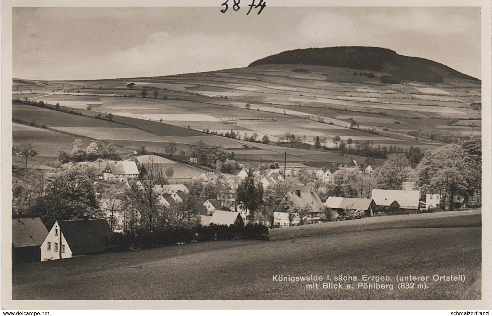 Foto AK Königswalde Pöhlberg A Mildenau Annaberg Buchholz Bärenstein Sehmatal Sehma Grumbach Jöhstadt Weipert Erzgebirge - Königswalde