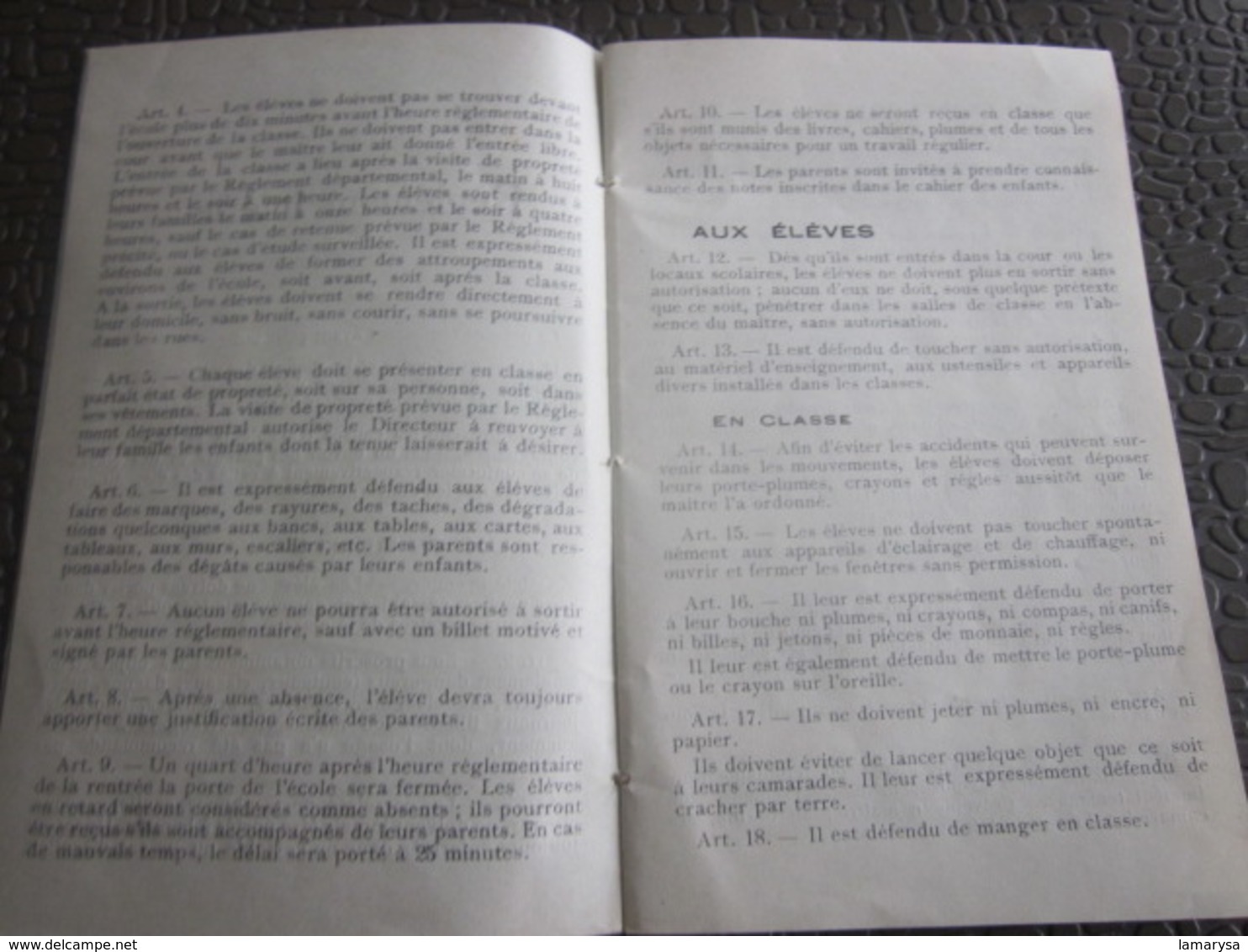 1932 ECOLE Publique FILLES VILLE DE SAINT RAPHAEL Diplôme & Bulletins Scolaire ÉCOLIÈRE DE NOBILI Jeannine Règlement Int - Diplômes & Bulletins Scolaires