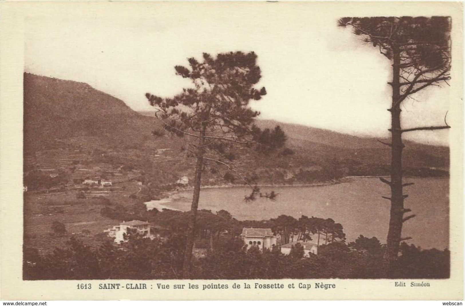 CPA Le Lavandou - Saint Clair Vue Sur Les Pointes De La Fossette Et Cap Nègre ~1930 #02 - Le Lavandou