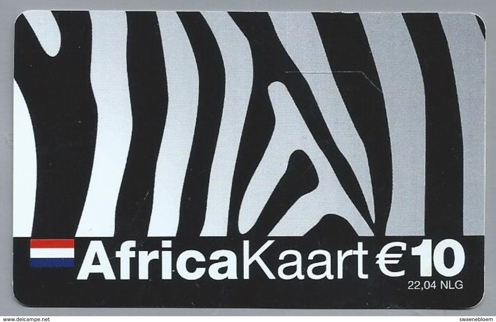 NL.- Nederland. Africakaart. € 10. - 22.04 NLG. 10-514. - Cartes GSM, Prépayées Et Recharges