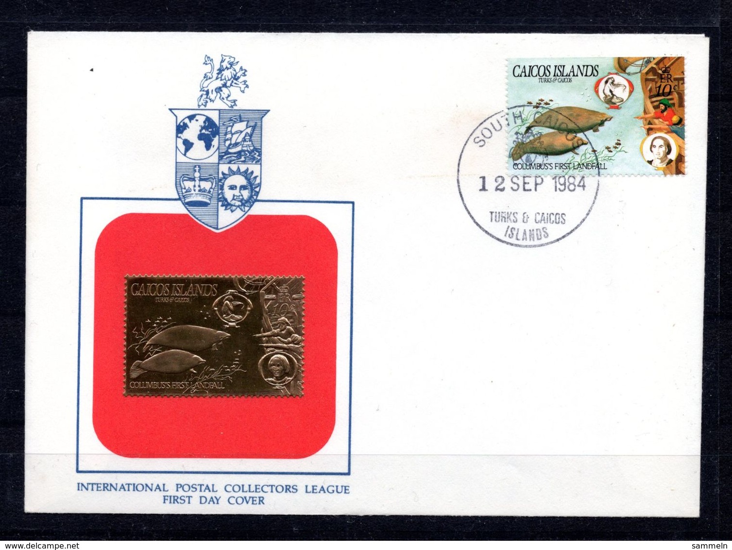 9547 Turks & Caicos Inseln Mi 52 Mit Goldmarke FDC - Turks & Caicos