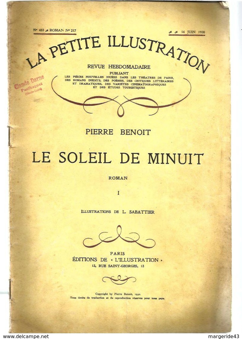 LOT DE 8 EXEMPLAIRES DE LA PETITE ILLUSTRATION 1928 à 1930