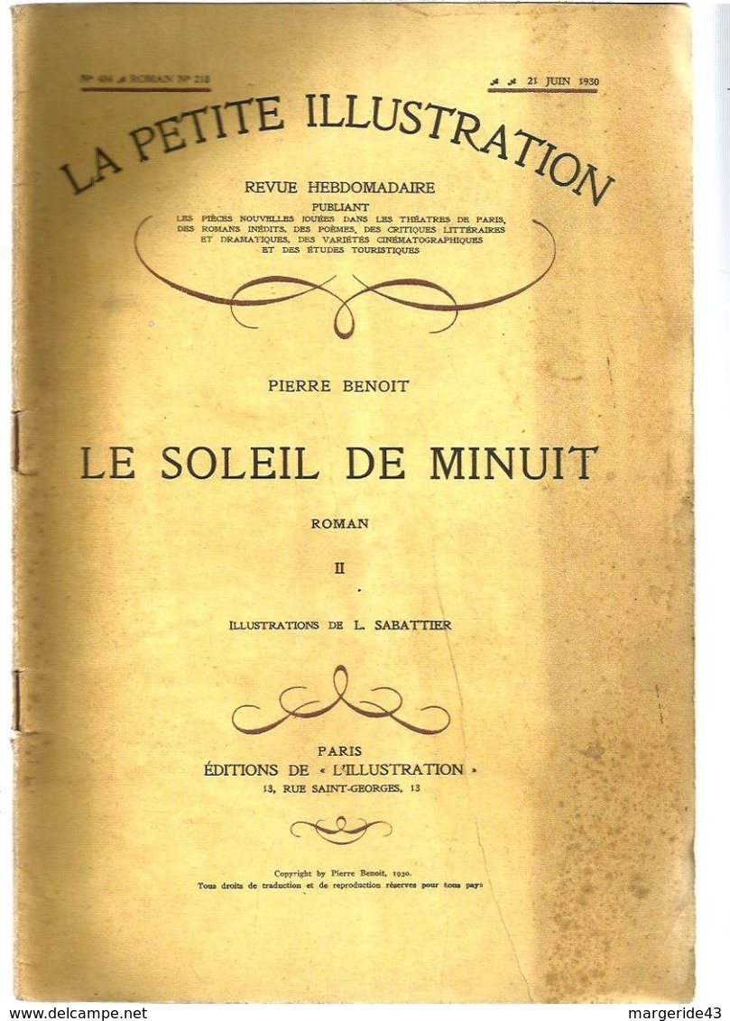 LOT DE 8 EXEMPLAIRES DE LA PETITE ILLUSTRATION 1928 à 1930