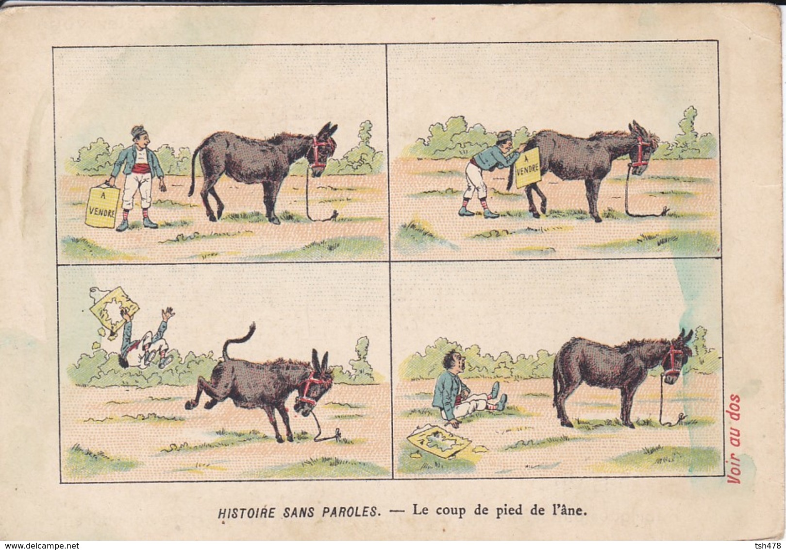 RARE-CALENDRIER Les 6 Premiers Mois De 1904--MARSEILLE-Maison JOUNET-savons " La Grappe "-( âne )-voir 2 Scans - Autres & Non Classés