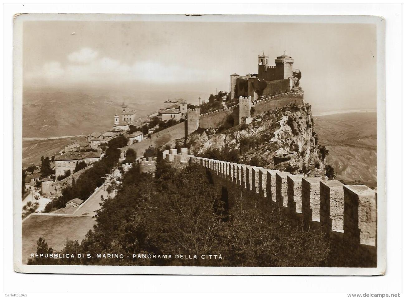 REPUBBLICA DI S.MARINO - PANORAMA DELLA CITTA' - VIAGGIATA FG - San Marino