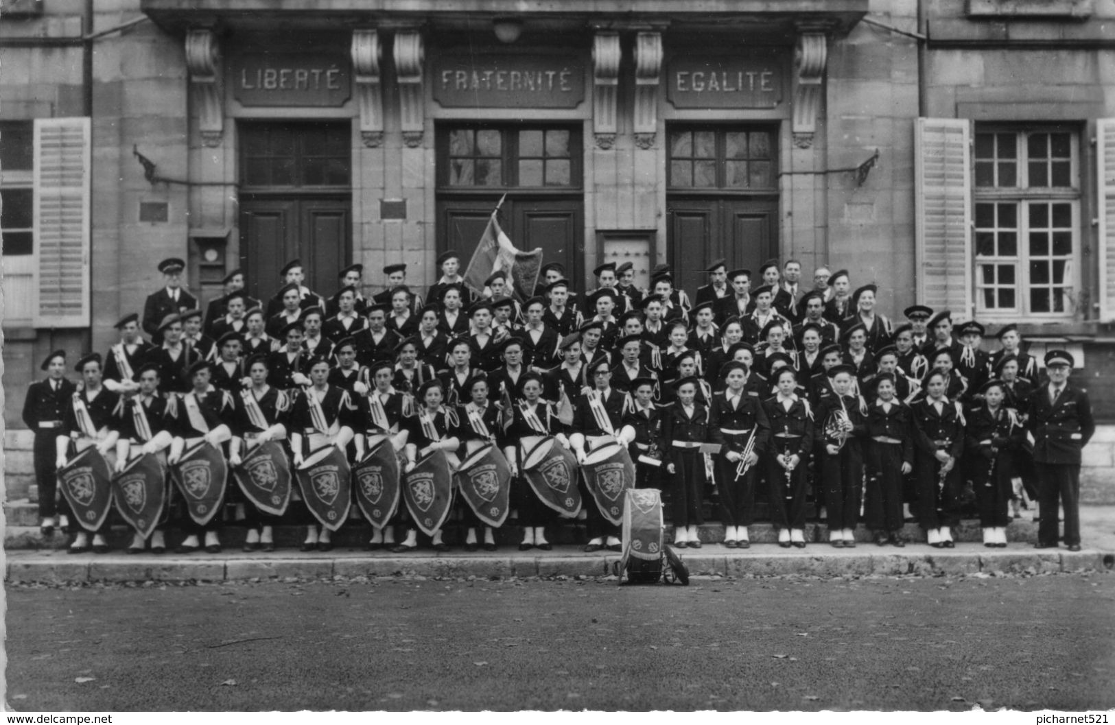 CPSM - Harmonie De L'Ecole D'Apprent. PEUGEOT De SOCHAUX" (Doubs). Studio Jean Sabot. Non Circulée. TB état. - Montbéliard