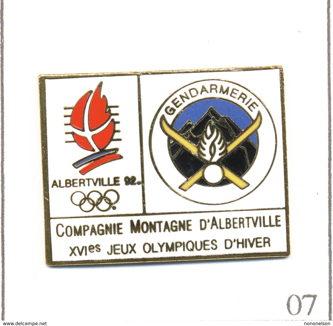 Pin's Armée - Gendarmerie / Compagnie De Montagne D’Albertville Pour Les J.O 1992. Est. Starpin’s. EGF. T592-07 - Army
