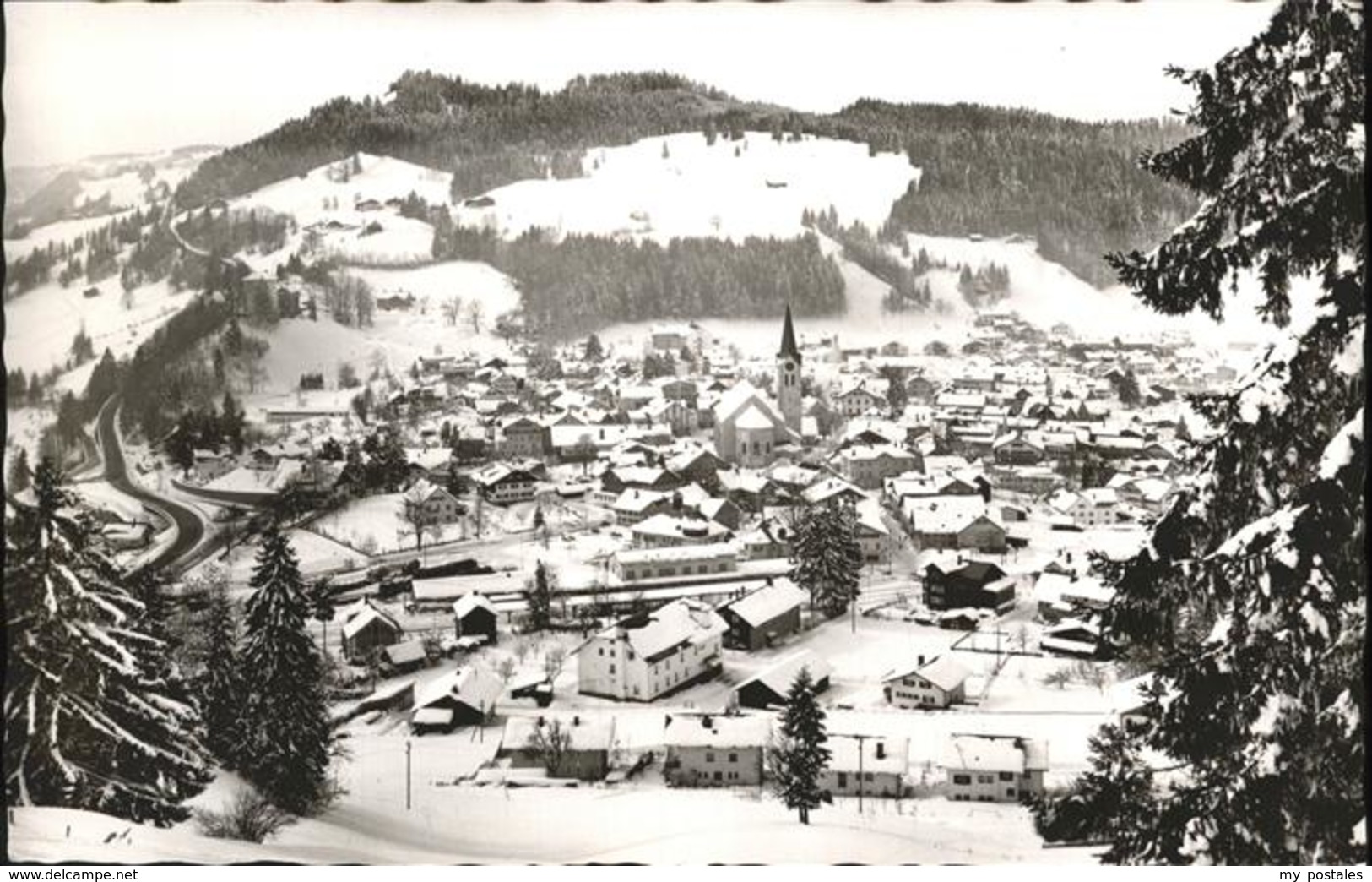 41229605 Oberstaufen Alpenstrasse Winter Oberstaufen - Oberstaufen