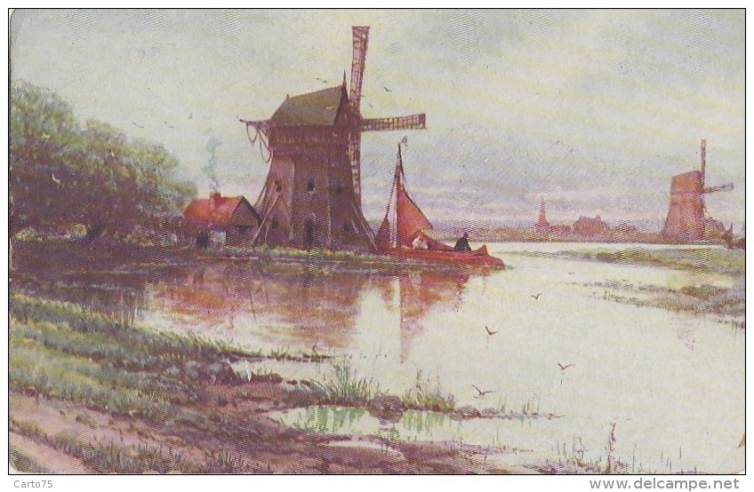 Architecture - Moulins à Eau - Illustration - Wassermühlen