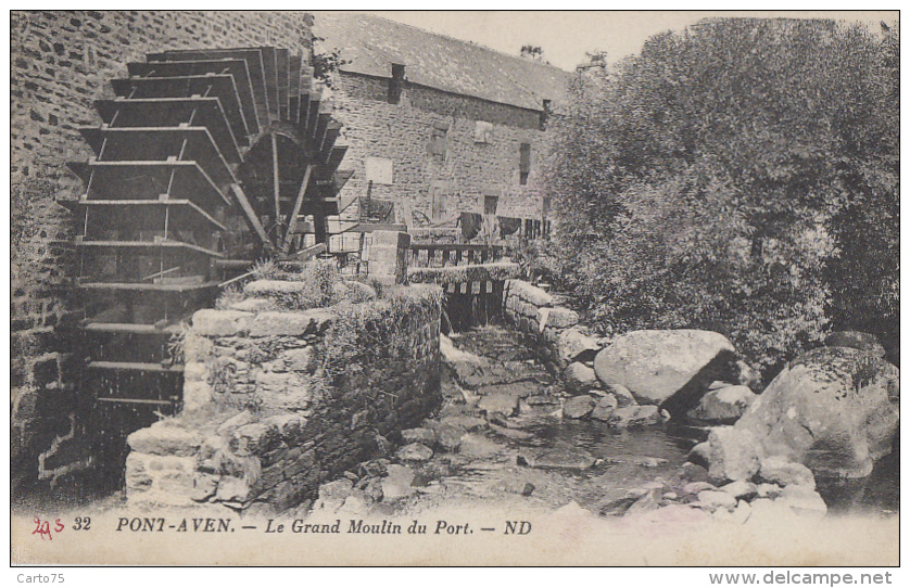 Architecture - Moulins à Eau - Pont-Aven - Roue - Wassermühlen